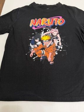 VINTAGE 2002 Naruto Team 7 Graphic T-Shirt | Youth XL (14-16) | Sasuke Sakura